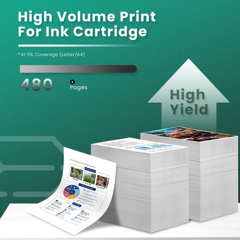 GREENBOX High Yield Remanufactured 65XL Replacement for HP 65 Black Ink Cartridge, for HP Envy 5055 5052 5058 DeskJet 3755 2655 3720 3722 3723 3730 3721 3732 3752 3758 2652 2624 2622 Printer (2-Black) - Image 3